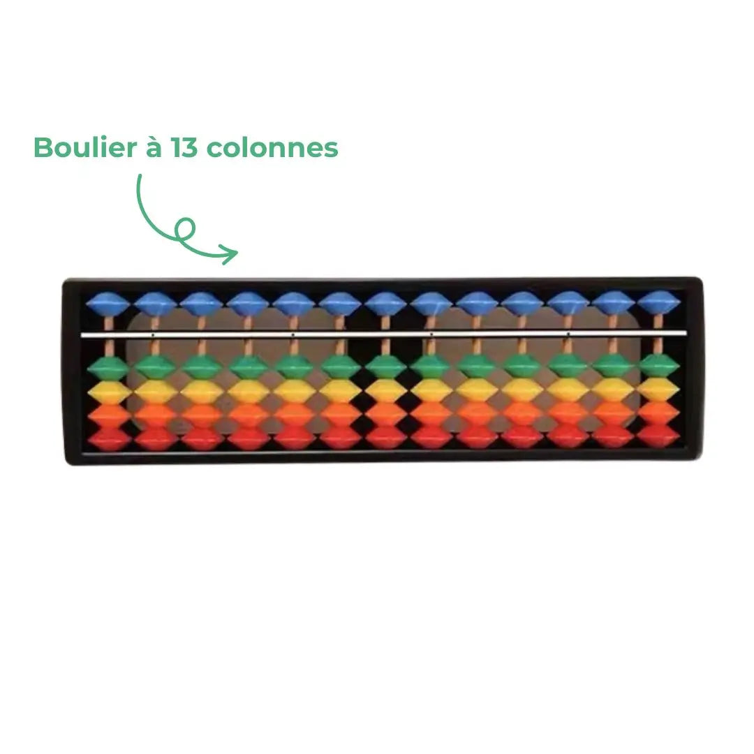 Boulier Arithmétique Soroban 23 Chiffres En Plastique - Outil Éducatif Pour Enfants Et Adultes