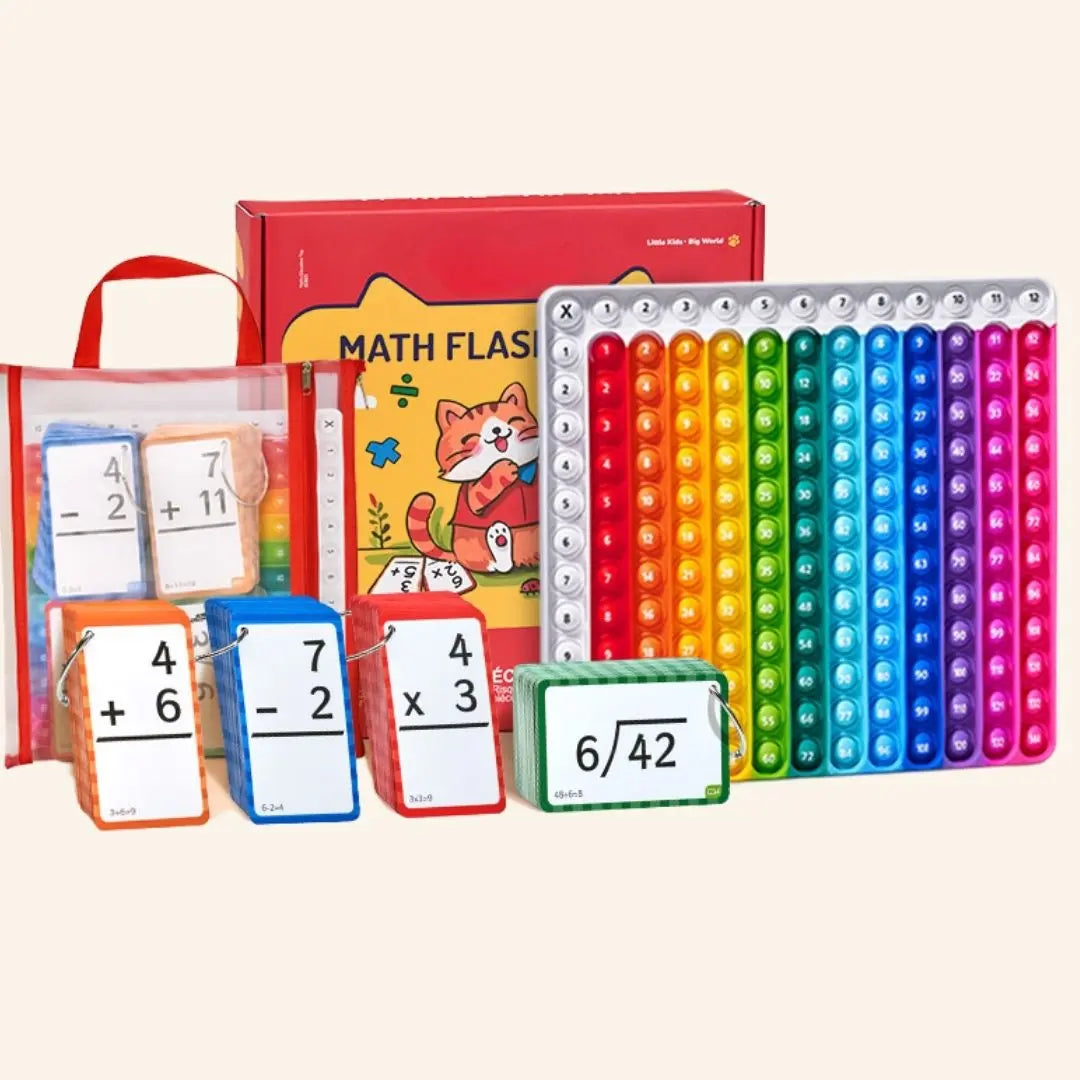 Jeu de Maths avec Cartes Flash & Tapis – PopPopMath™