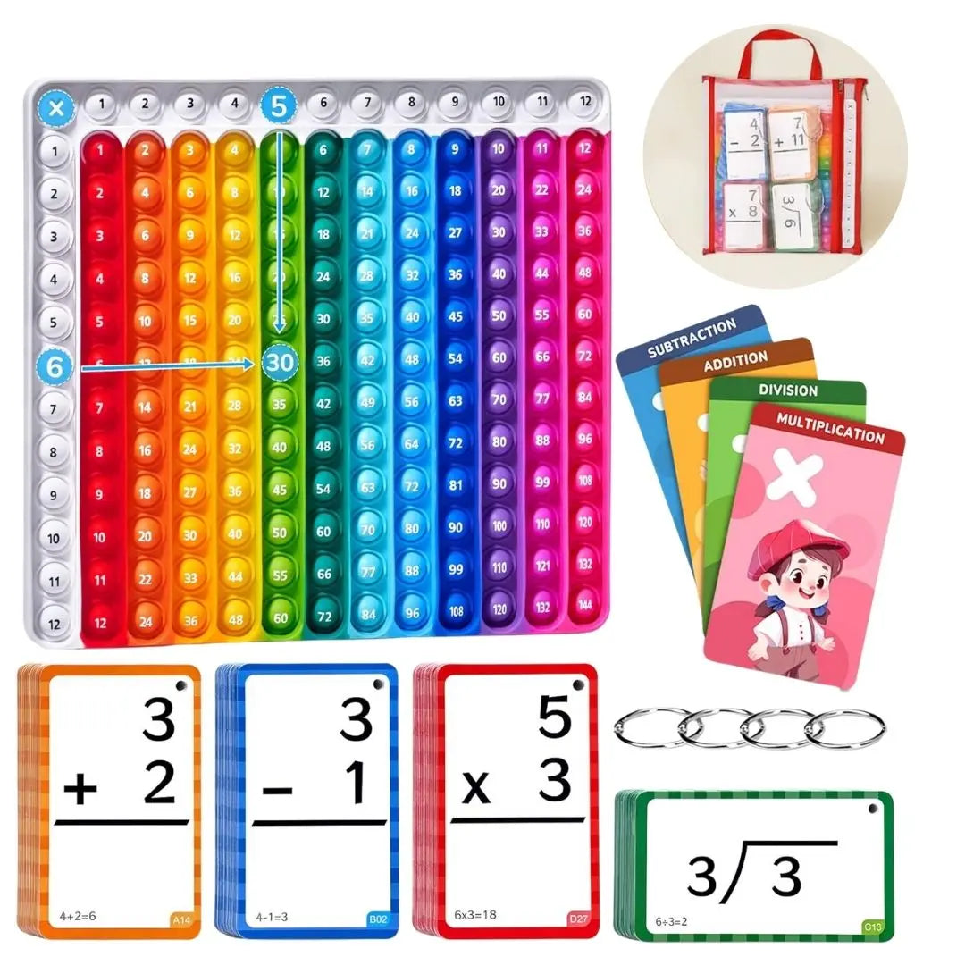 Jeu de Maths avec Cartes Flash & Tapis – PopPopMath™
