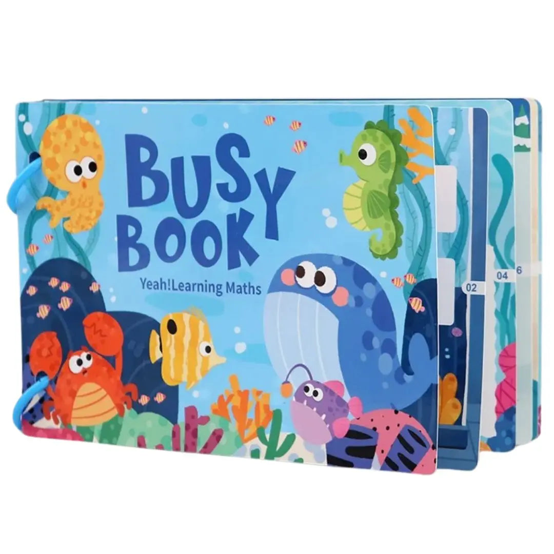2PC Livre Montessori Quiet Book Busy Book Pour Enfants 1-5 Ans - Apprentissage Animaux, Couleurs, Formes, Fruits, Véhicules Et Plus