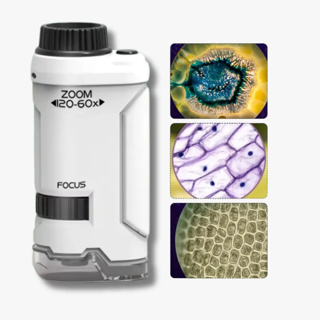 Microscope de Poche 60-120x - PocketScopeFun™ 1.0