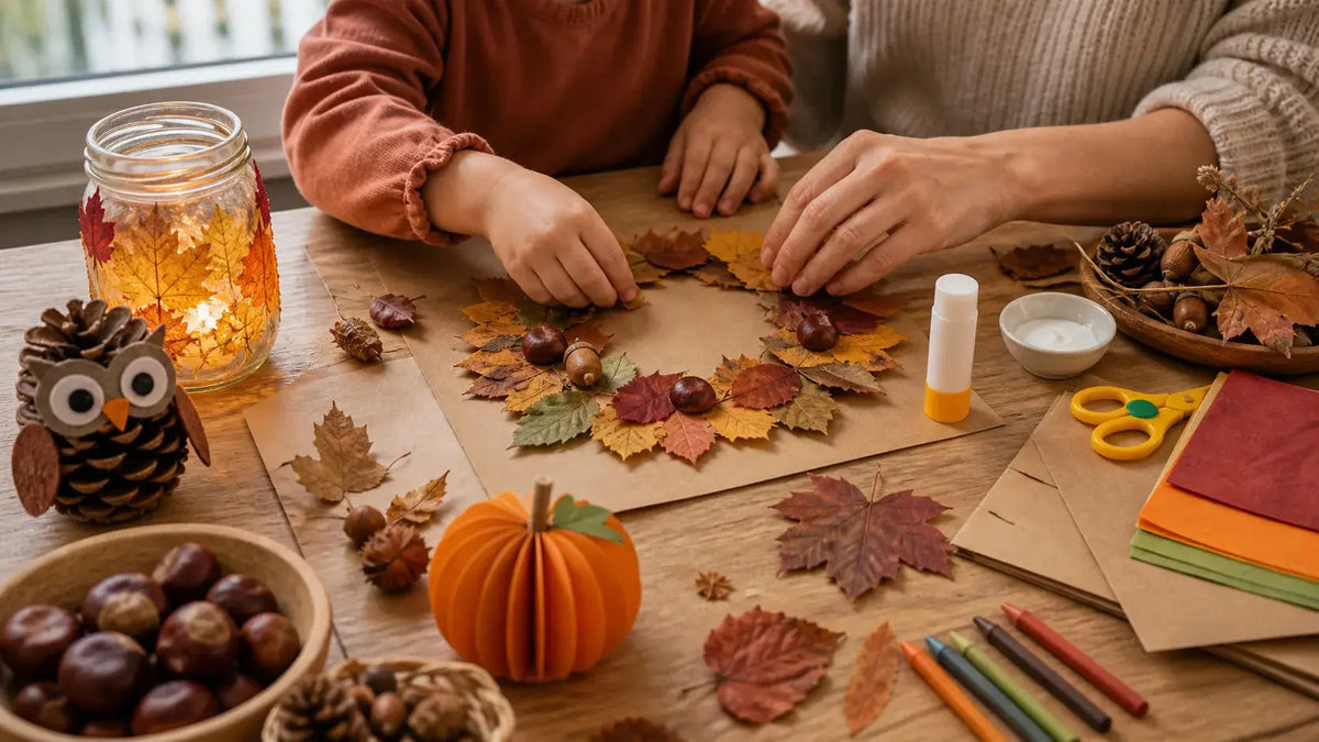 Bricolage automne maternelle : 10 créations faciles à faire avec vos enfants