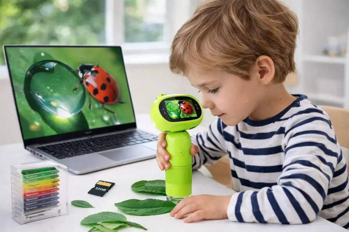 Microscope portable : 7 avantages pour l’apprentissage nomade et ludique - BBChoupette
