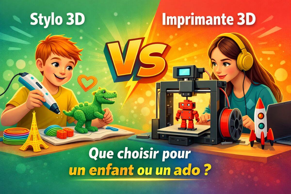 Stylo 3D vs imprimante 3D : que choisir pour un enfant ou un ado ?