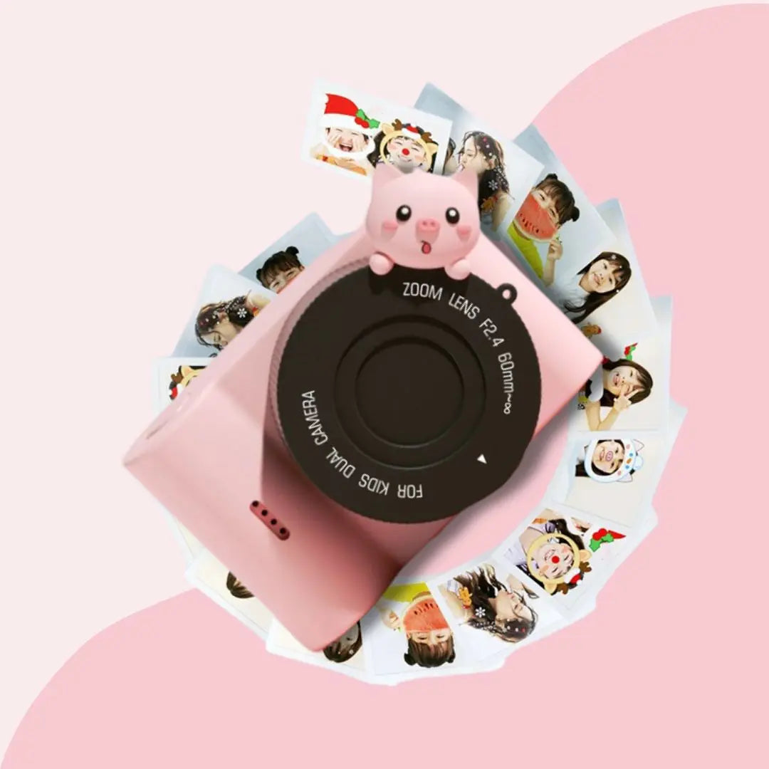 Appareil Photo Enfant Rose Cochon – DreamPix Piggy™ 
