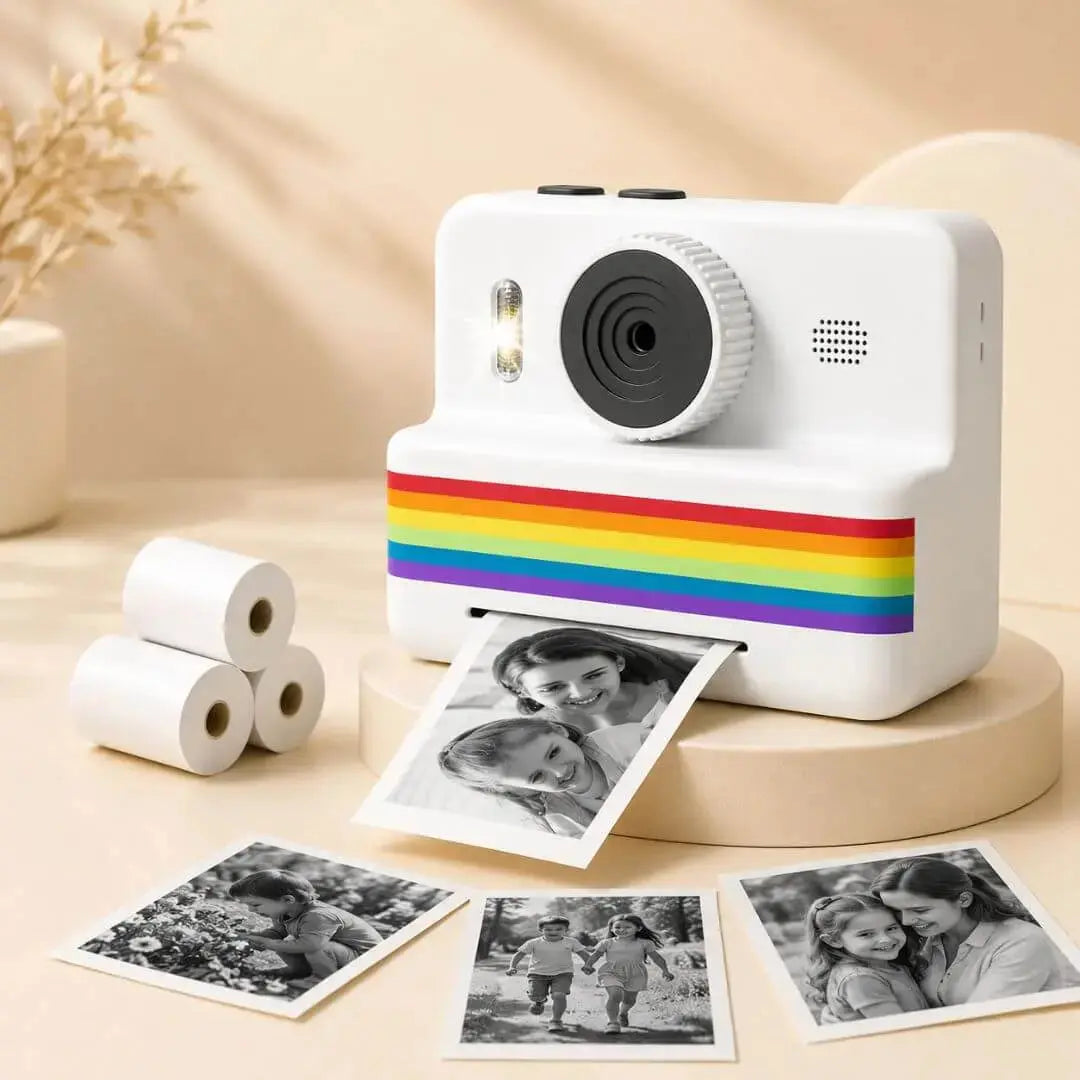 Appareil photo imprimante enfant blanc pour créer des souvenirs.