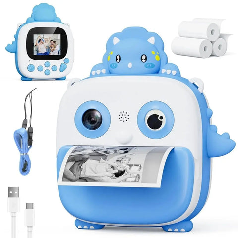 Appareil Photo Instantané Dinosaure Bleu – DinoCam™