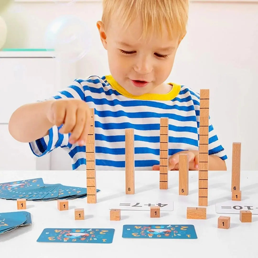 Bâtons Numériques en Bois Montessori - NumberStick™ 