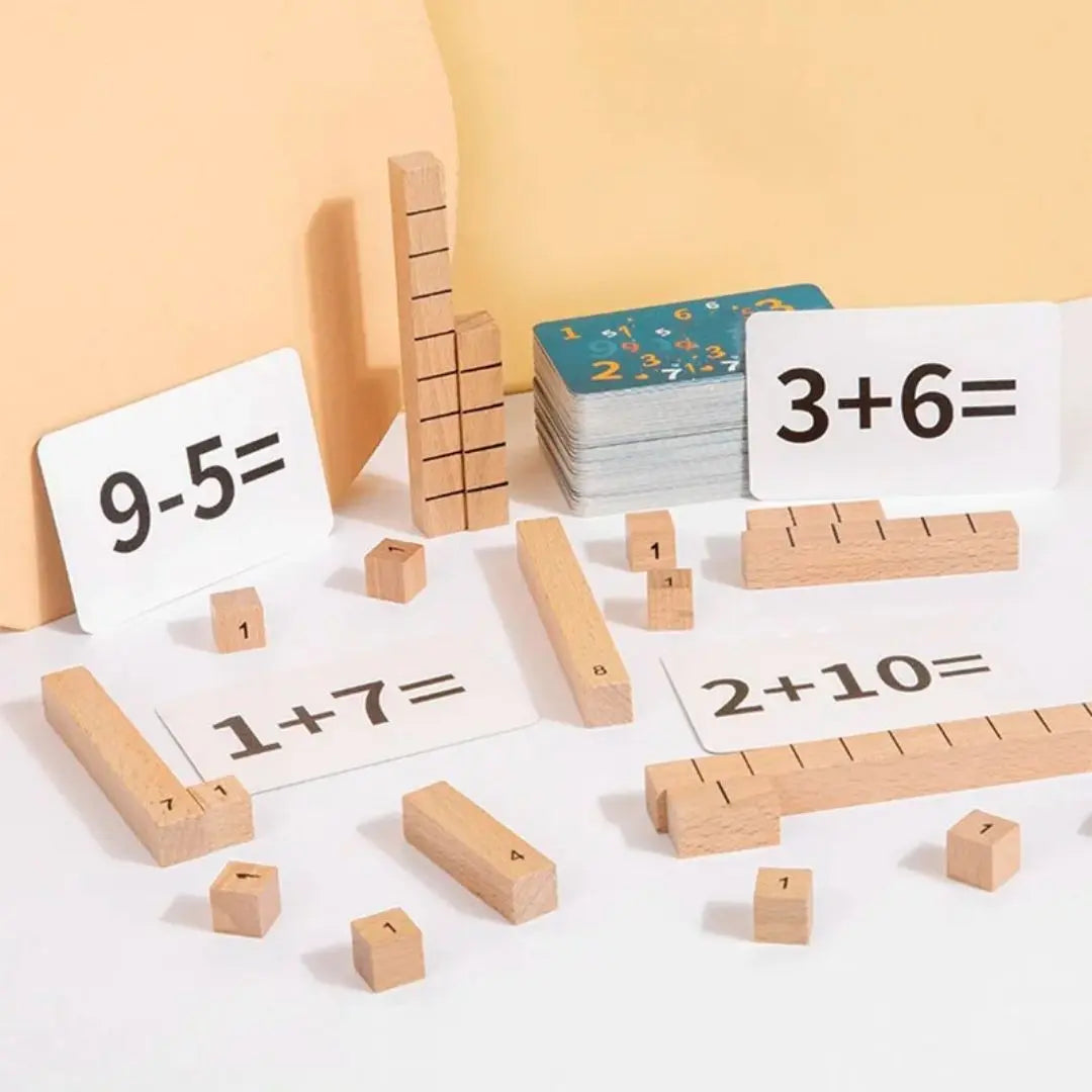 Bâtons Numériques en Bois Montessori - NumberStick™ 