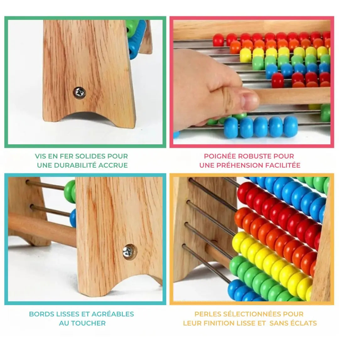 Boulier Montessori pour compter à 100 - Mathéboulier™ 