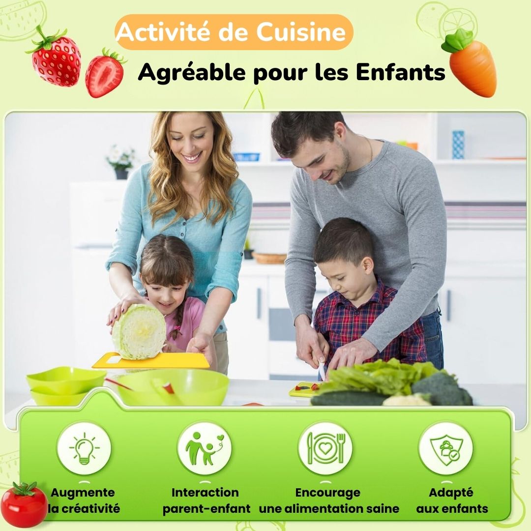 Kit ustensiles cuisine enfant - Chef en Herbe™