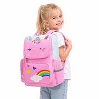 Cartable Licorne Fille Primaire – Sac à Dos Arc-en-Ciel Imperméable