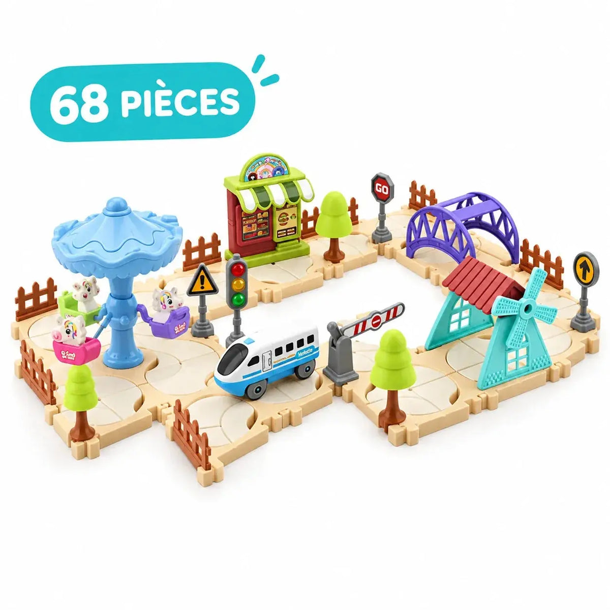Circuit train - variante 68 pièces
