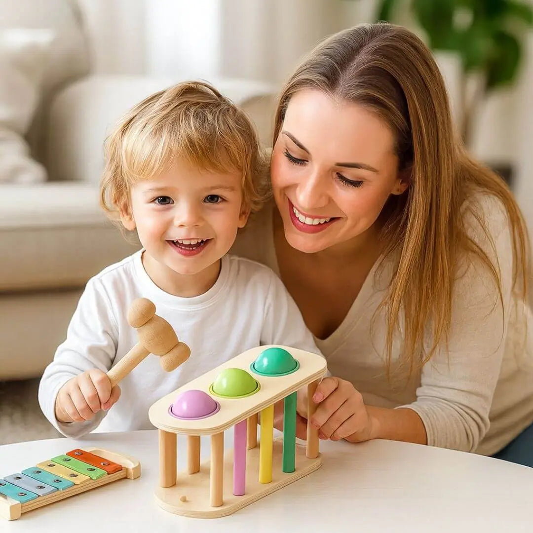 Aragallant Etabli Jouet Bebe 1 2 3 Ans, Caisse A Outil Enfant 2 Ans Avec Musique Et Lumieres Jeux Montessori Boite A Outils Jeux Educatif Cadeau Garcon Fille Enfant 2 Ans