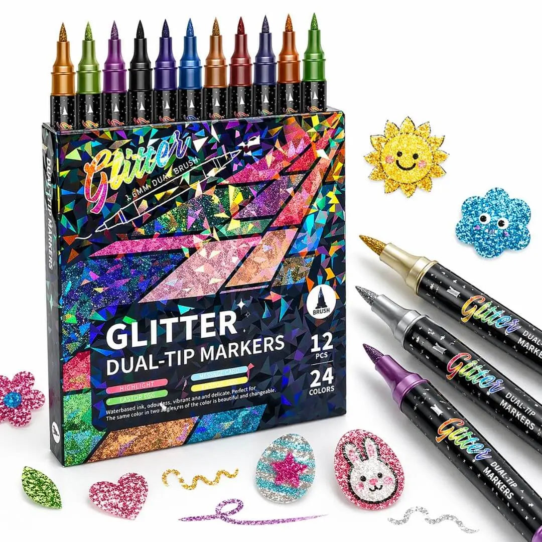 Feutres Shimmer Pailletés – Effet Scintillant 