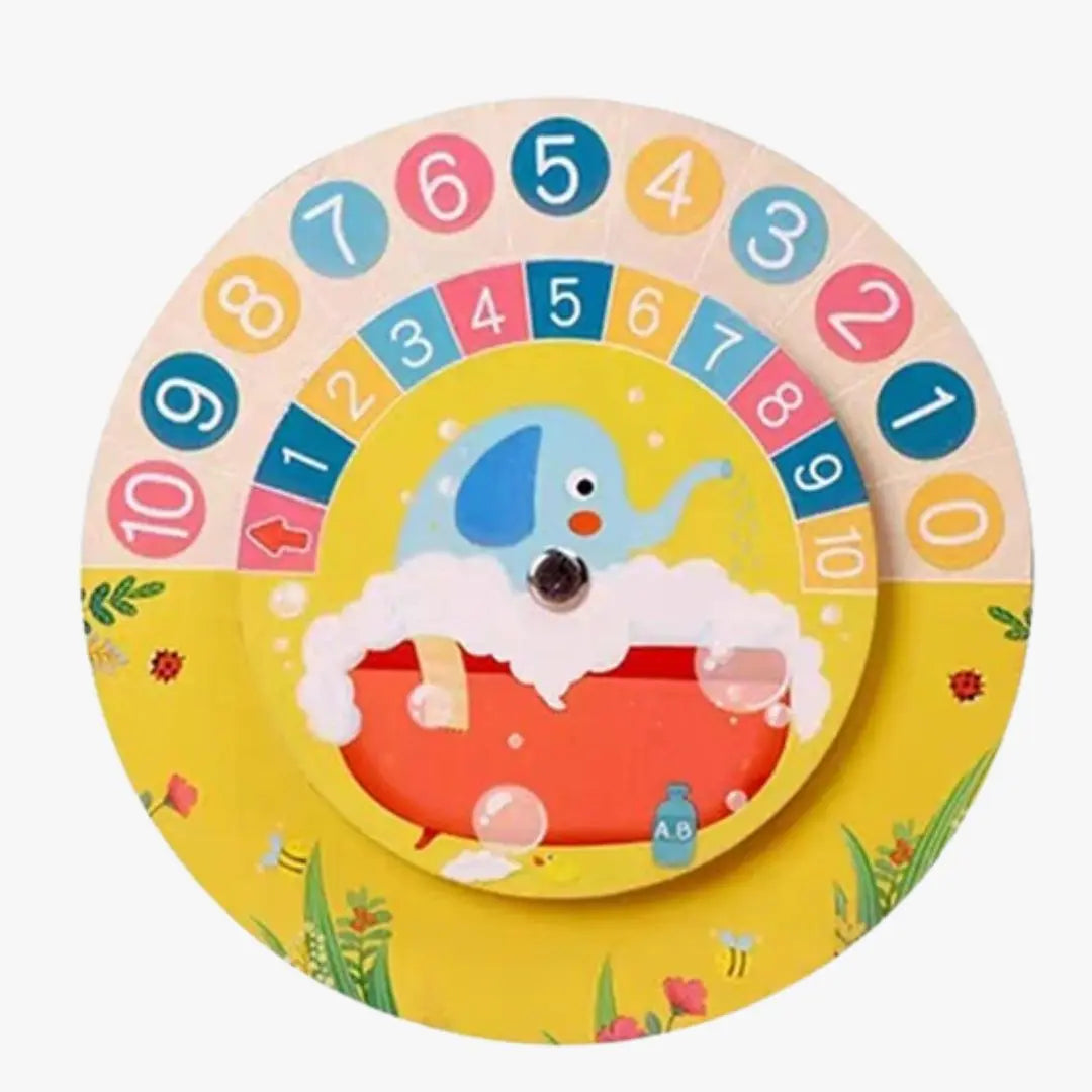 Horloge Montessori 12H et 24H en bois - TimeTeach™ 