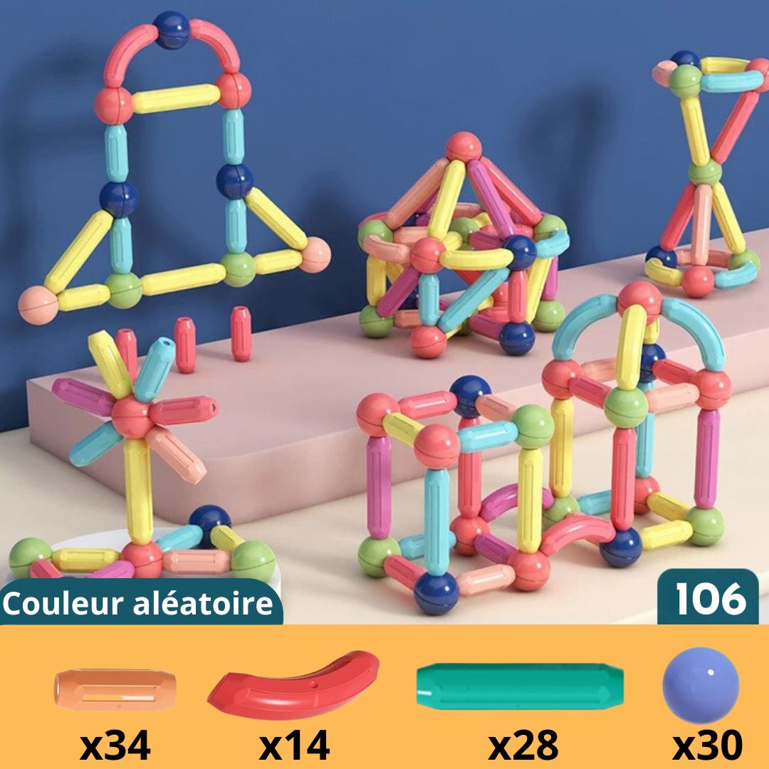 Jeu-de-Construction-magnetic-stick-108-pcs