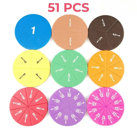 Juego interactivo de fracciones Montessori - FractionMaster™