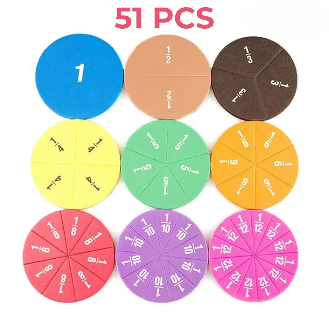 Jeu de Fractions Interactif Montessori - FractionMaster™ 