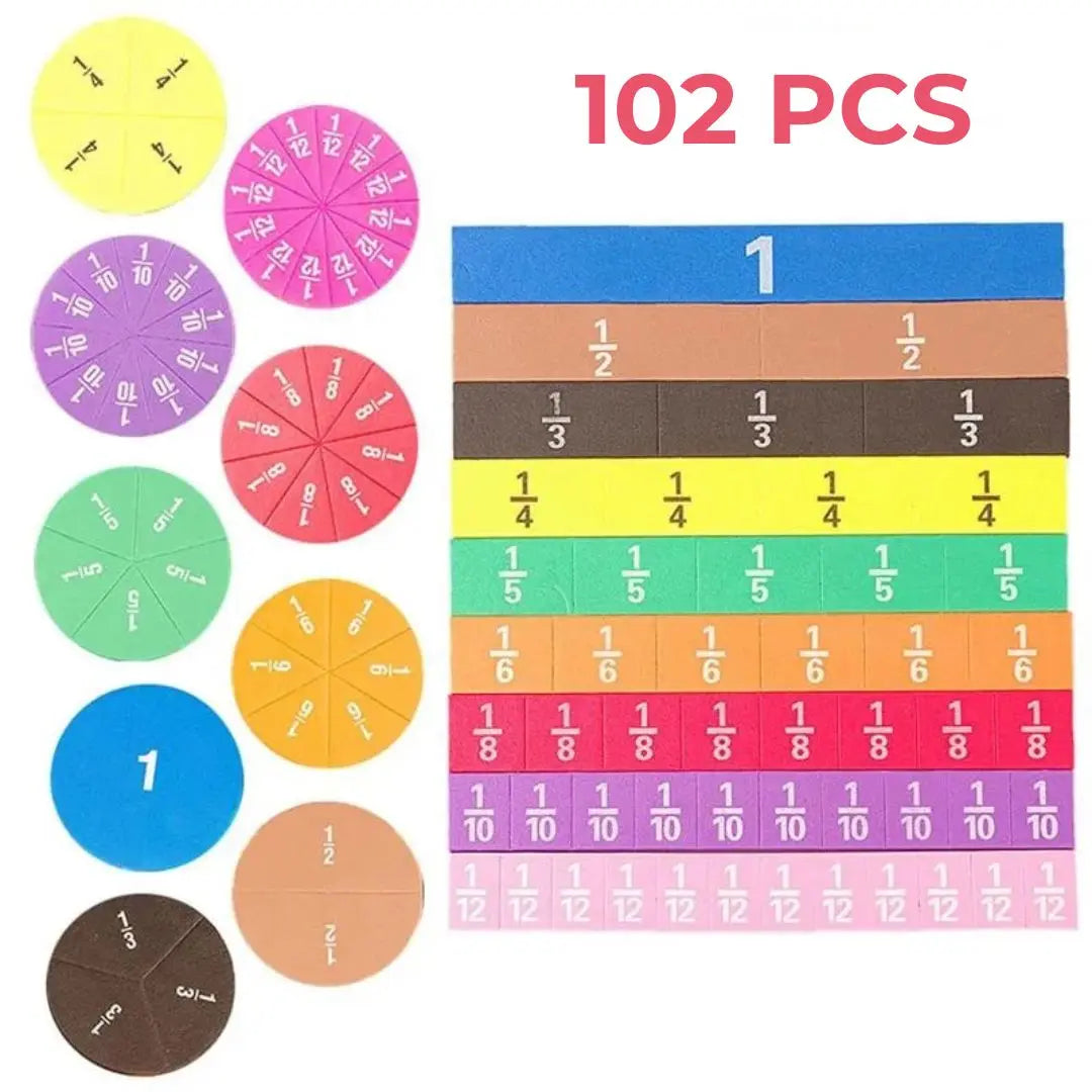 Jeu de Fractions Interactif Montessori - FractionMaster™ 