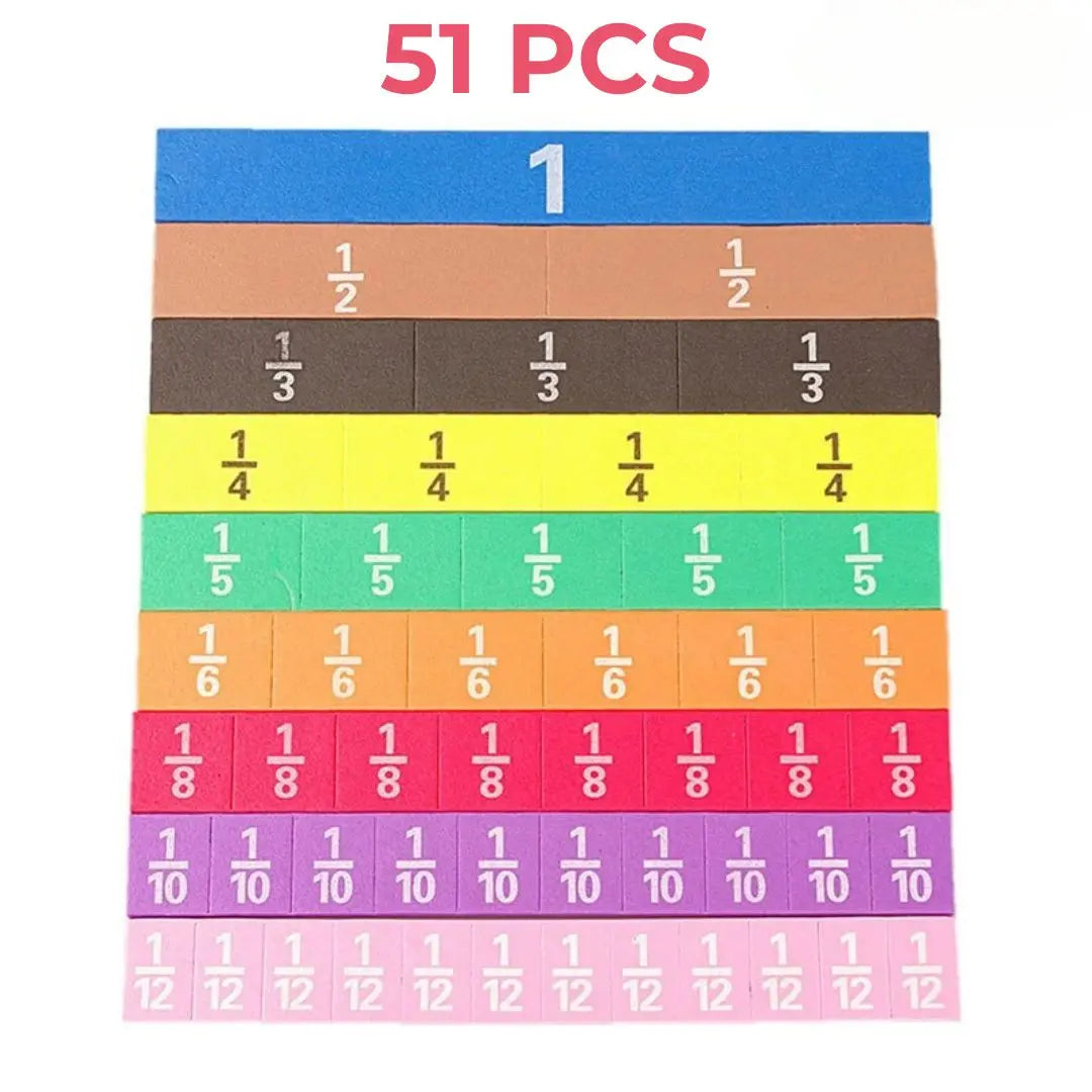 Jeu de Fractions Interactif Montessori - FractionMaster™ 