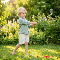 Jeu de Golf Enfant – Set 10 Pièces Jardin – 3 Clubs et Balles 