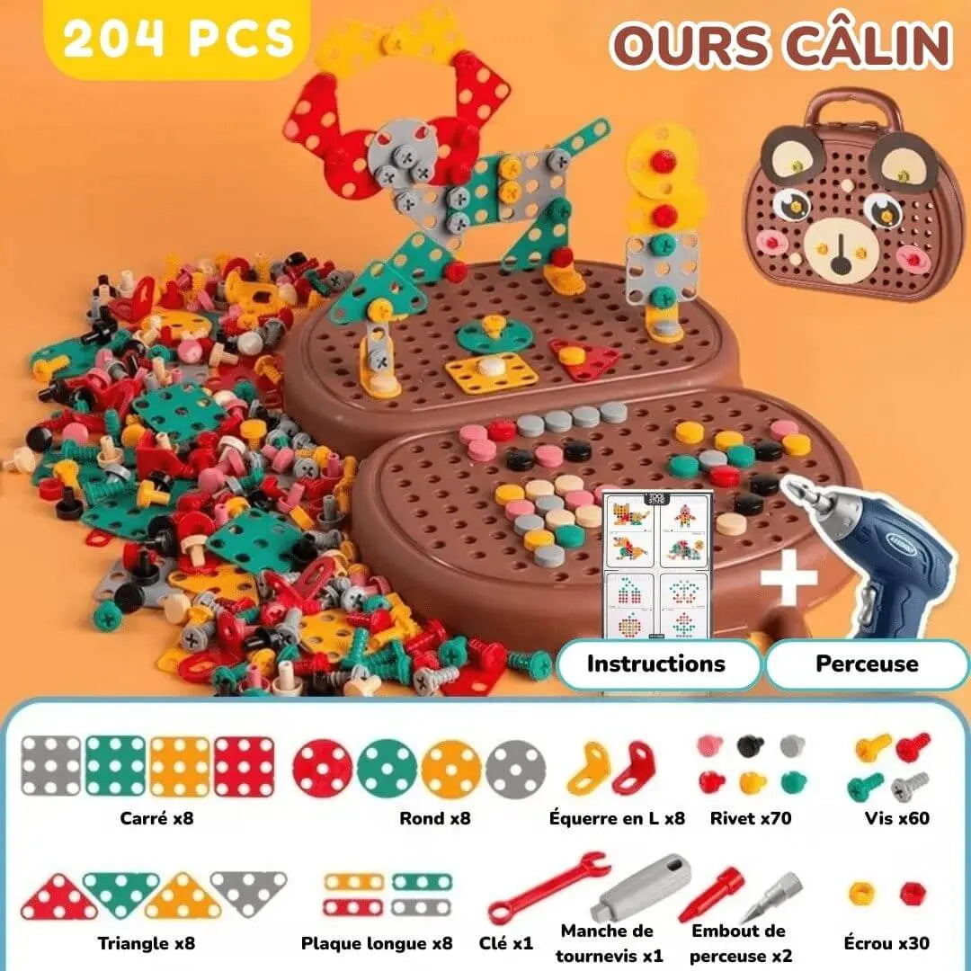 Jeu de construction avec perceuse – DrillBox™ 