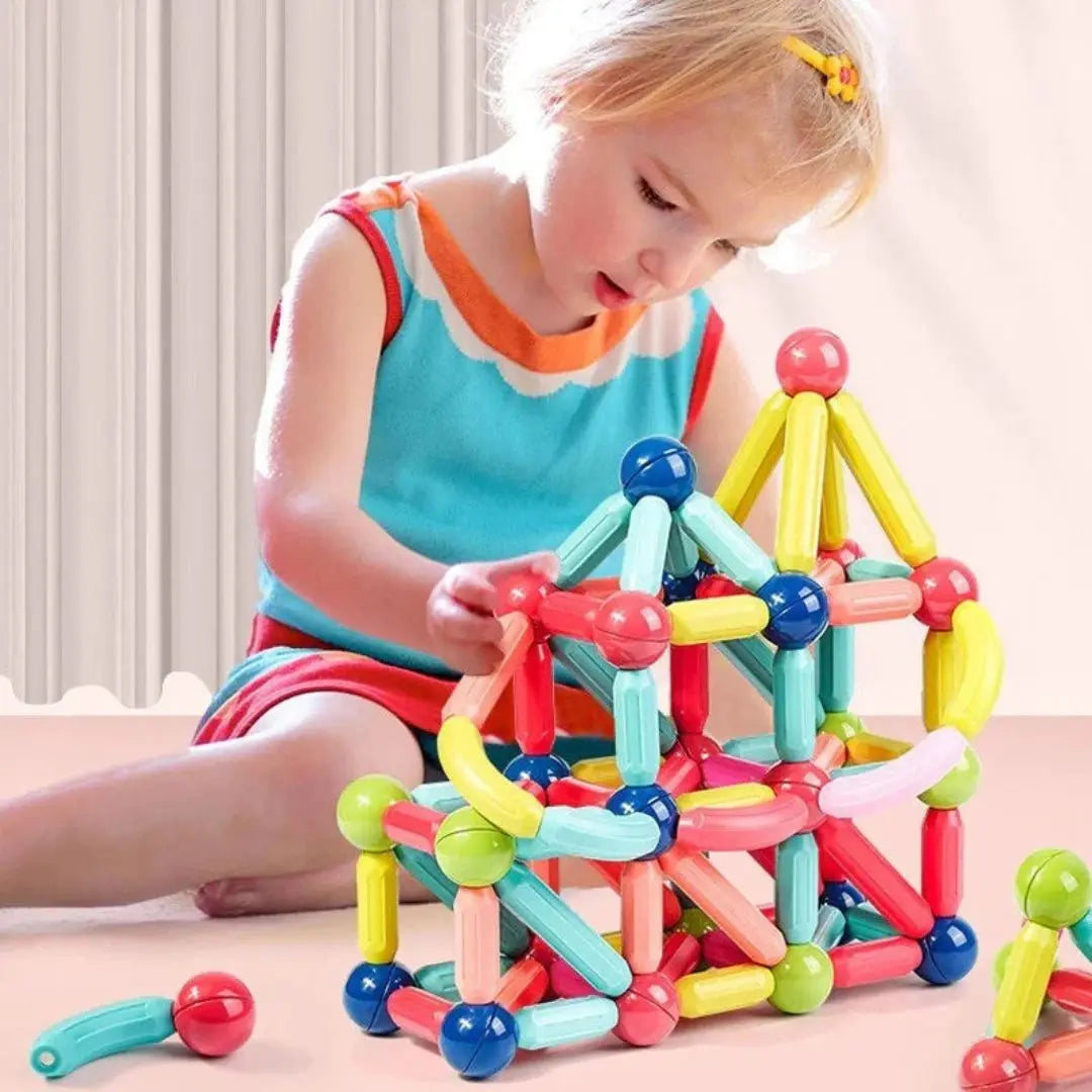 Jeu-de-Construction-magnetic-stick-fille