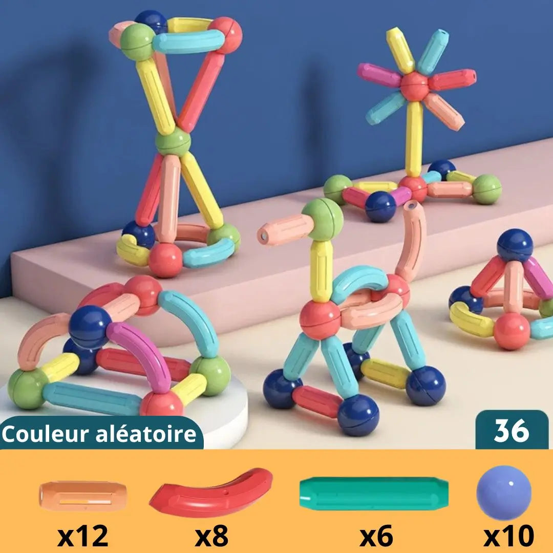 Jeu-de-Construction-magnetic-stick-36-pcs