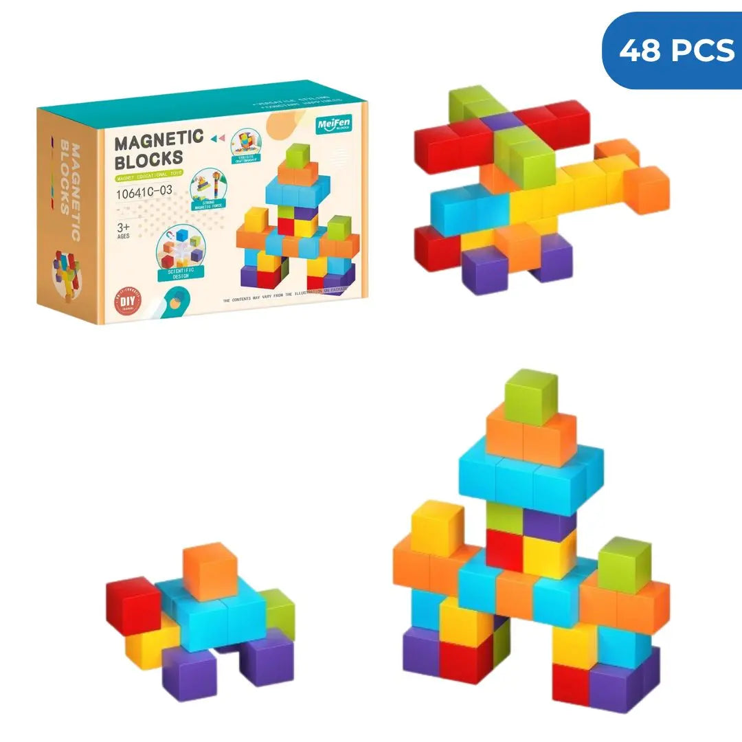 Jeu de construction magnétique rotatif 360° – Magnetic Blocks™ 
