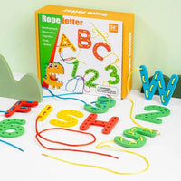 Jeu en bois Montessori - Rope Letter™ 