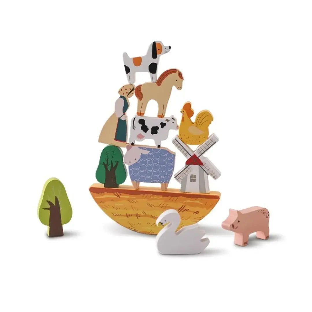 Jouet en Bois Bébé Ferme – BalanceFarm™ 