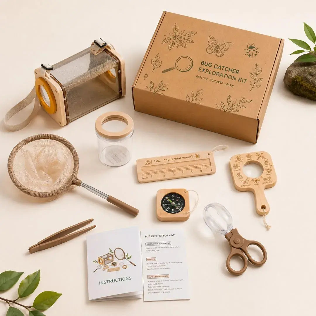 Kit Insecte Enfant – 8 Outils Bois Montessori | BBChoupette 