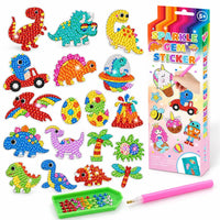 Kit peinture diamant enfant variante Dinosaures 18 stickers