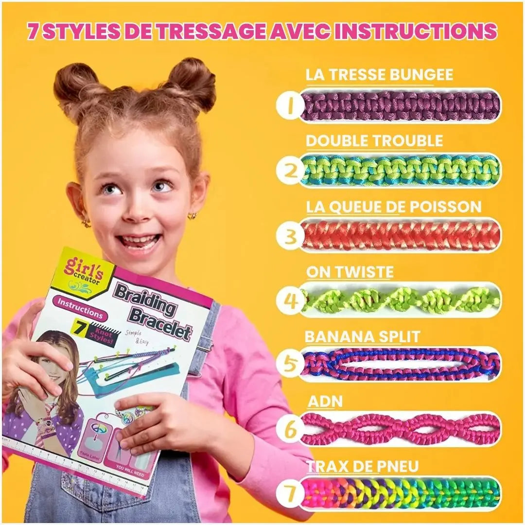 Kit de tressage de bracelet - BraceletFun™ 