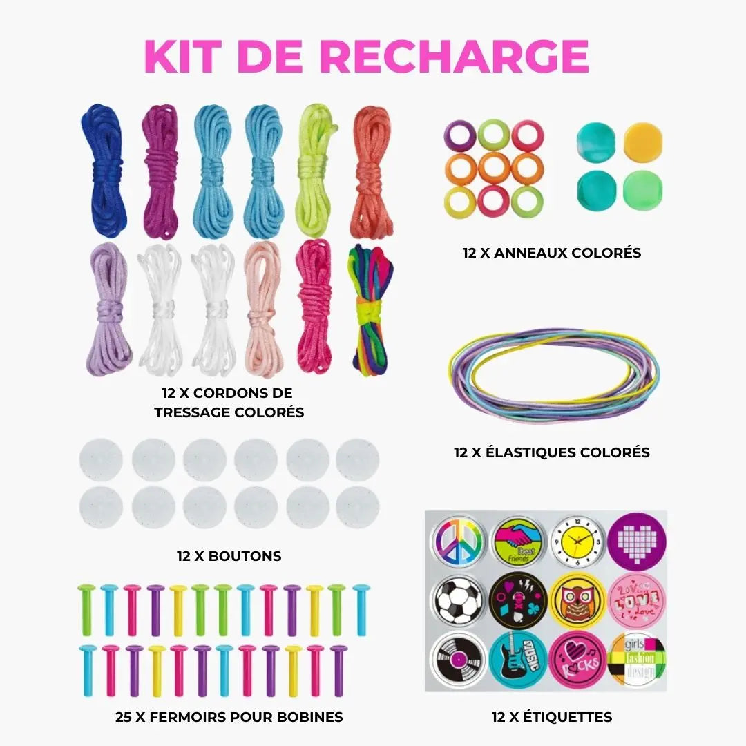 Kit de tressage de bracelet - BraceletFun™ 