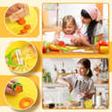 Kit Cuisine Enfant 4 Pièces - Tablier, Toque Et Accessoires De Cuisine - Jouet D'imitation Pour Filles Et Garçons - Idéal Pour Jeux De Pâtisserie - 6