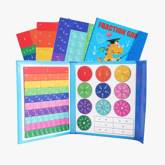 Livre de Fractions Magnétique Montessori - FractionGame™ 