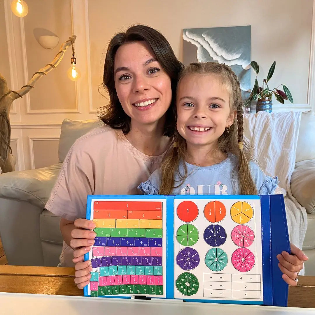 Livre de Fractions Magnétique Montessori - FractionGame™ 