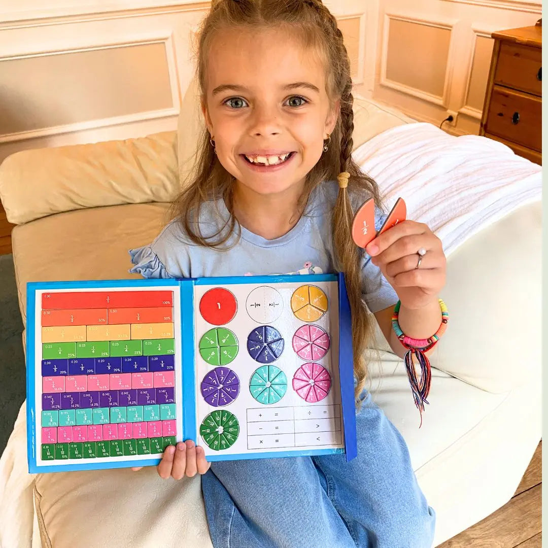 Livre de Fractions Magnétique Montessori - FractionGame™ 