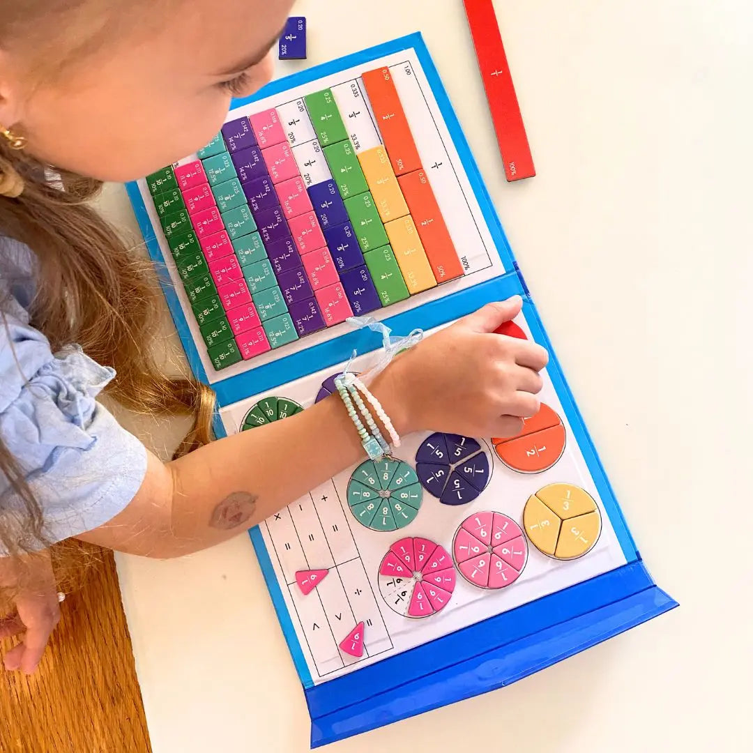 Livre de Fractions Magnétique Montessori - FractionGame™ 