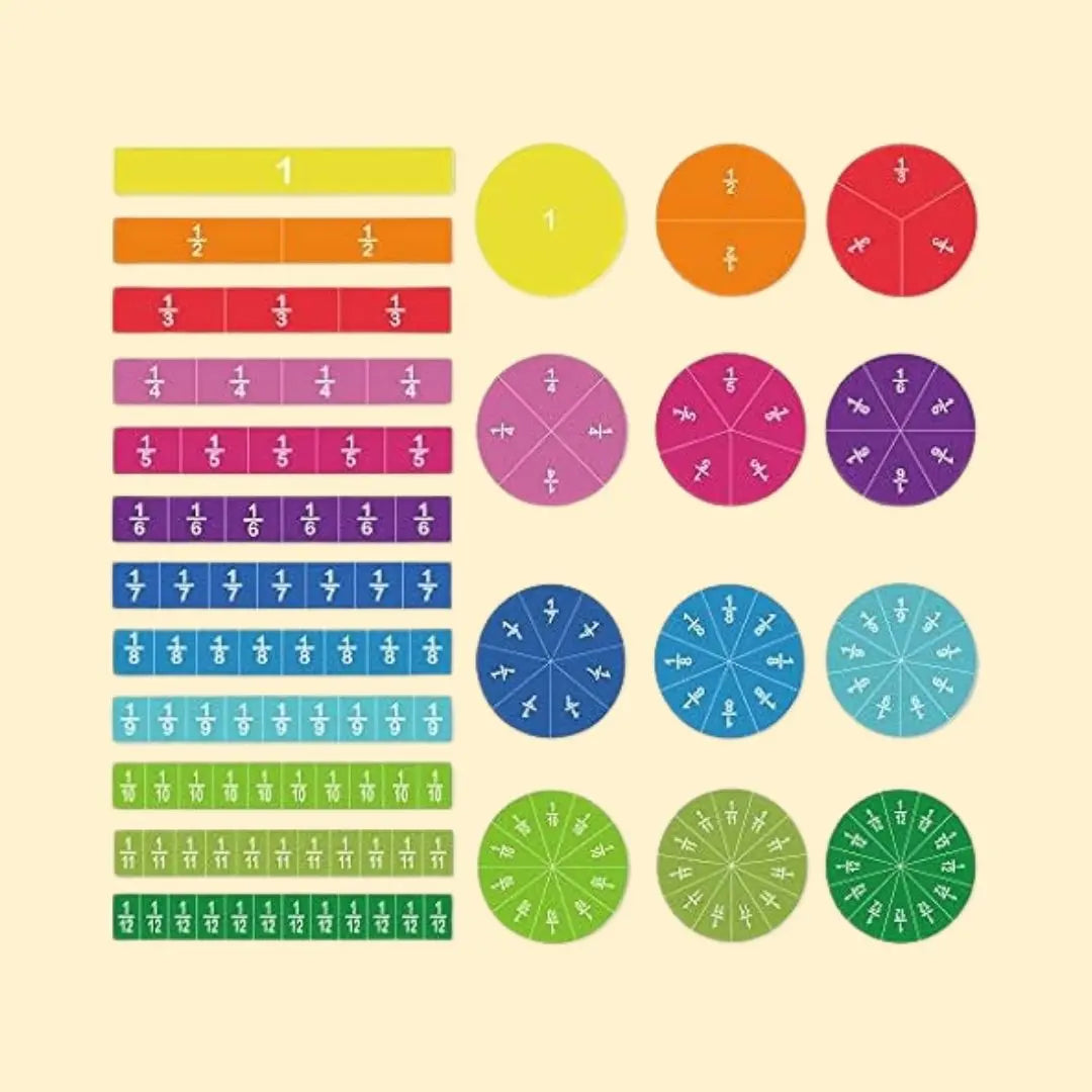 Livre de Fractions Magnétique Montessori - FractionGame™ 