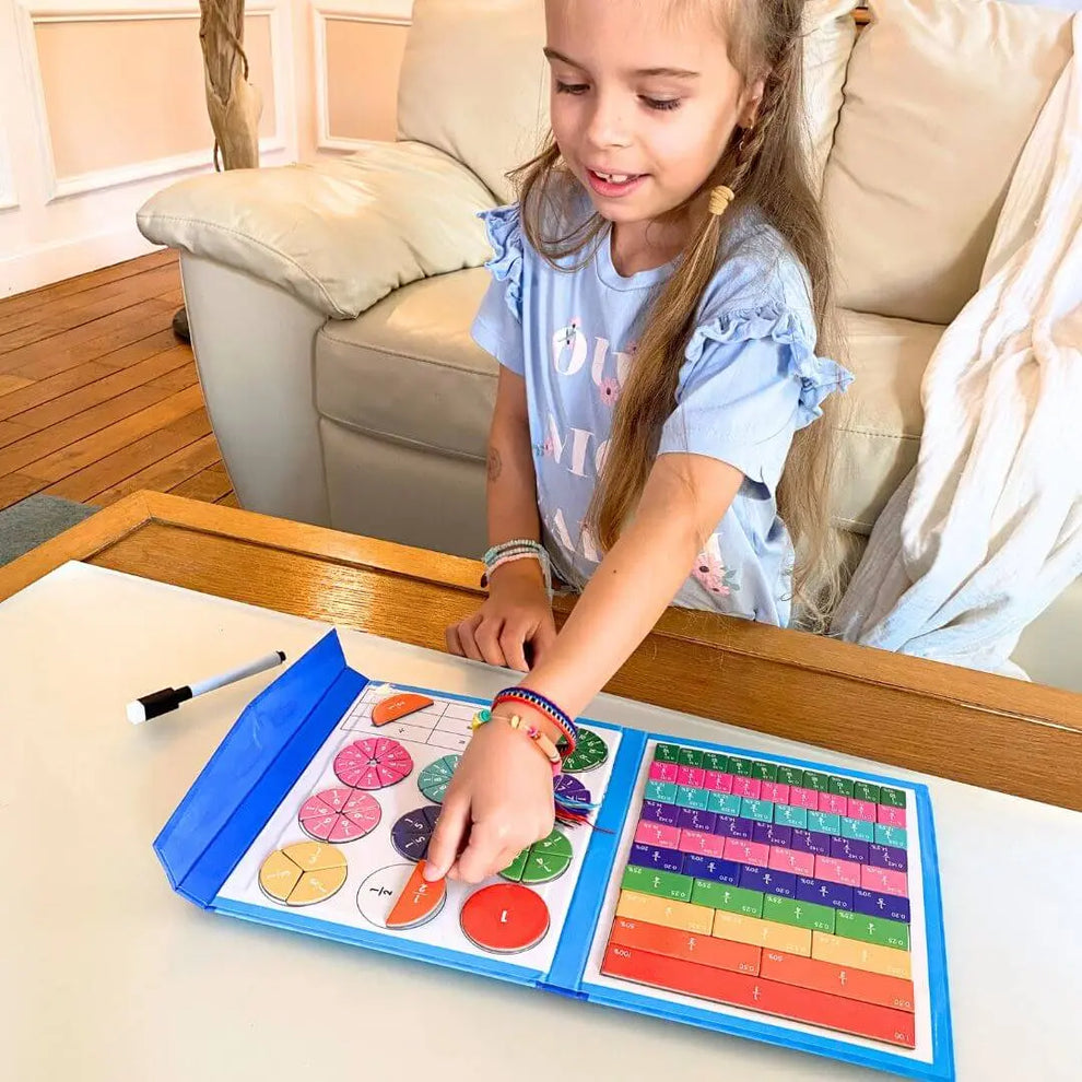 Livre de Fractions Magnétique Montessori FractionGame™ – BBChoupette
