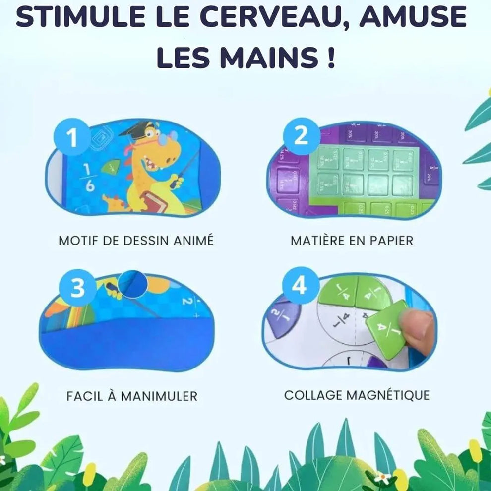 Livre de Fractions Magnétique Montessori FractionGame™ – BBChoupette