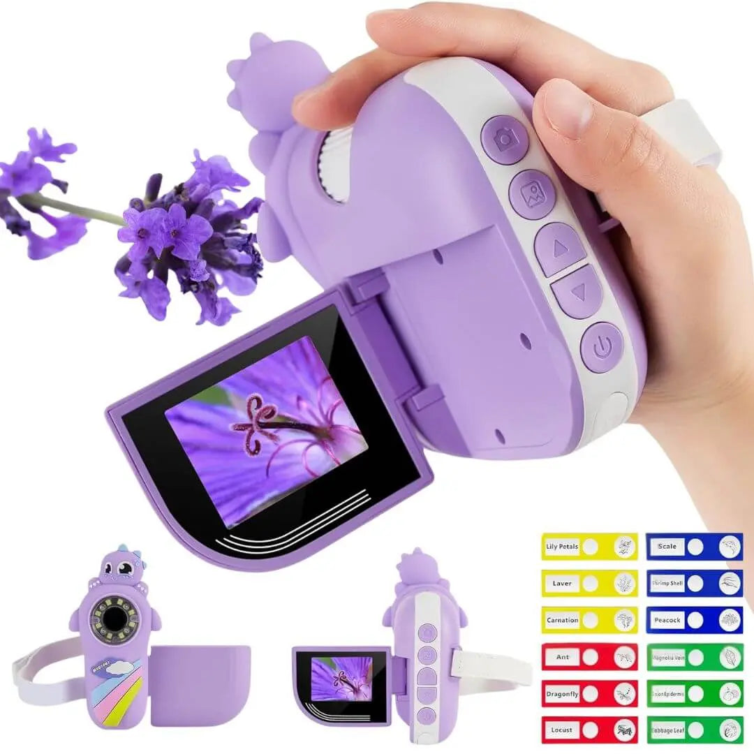 Microscope Électronique Enfant Violet 1000X - DinoScope™ 