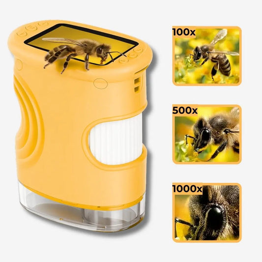 Microscope Enfant avec Écran 5 cm et Zoom 1000x - EduZoom™ Orange 