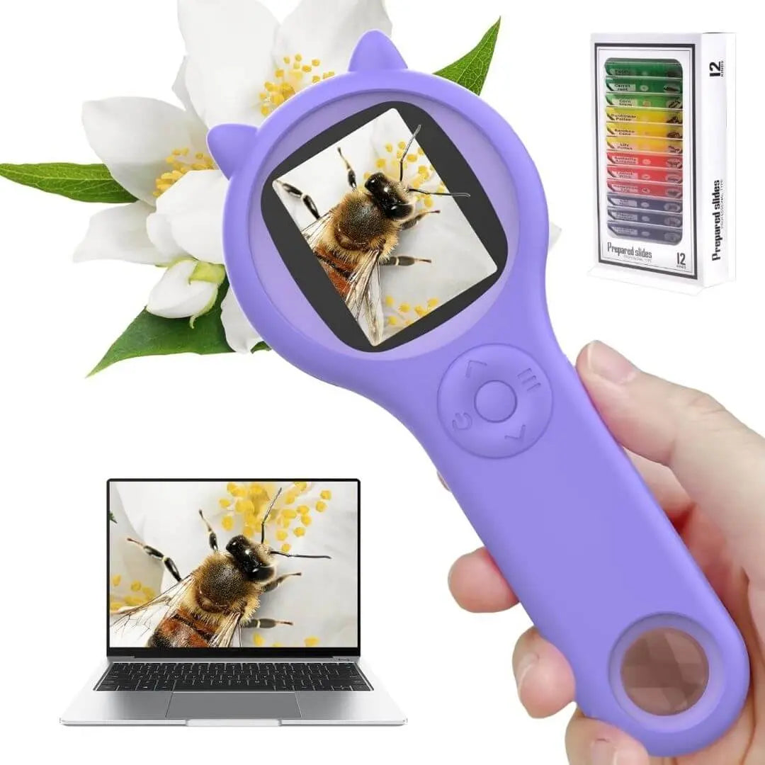 Microscope De Poche 200x Pour IPhone – Lentille Clipable, éclairage LED Réglable, Compatible Avec La Plupart Des Smartphones