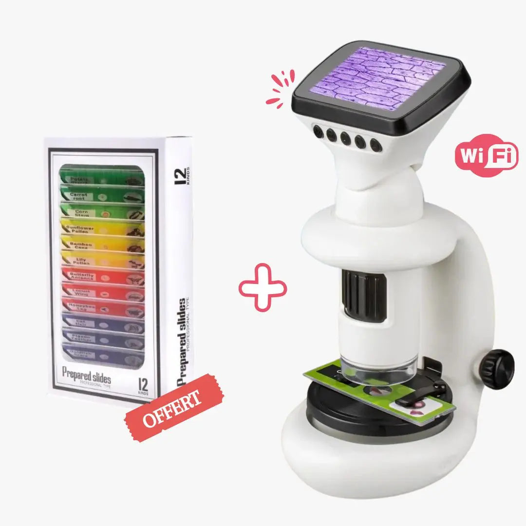 Microscope électronique avec écran HD & WiFi - ScientiLink™ 