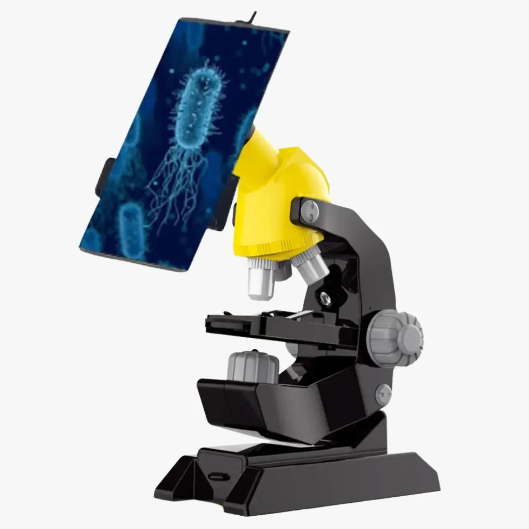 Microscope optique 1200X avec support téléphone – ScientiScope™ 
