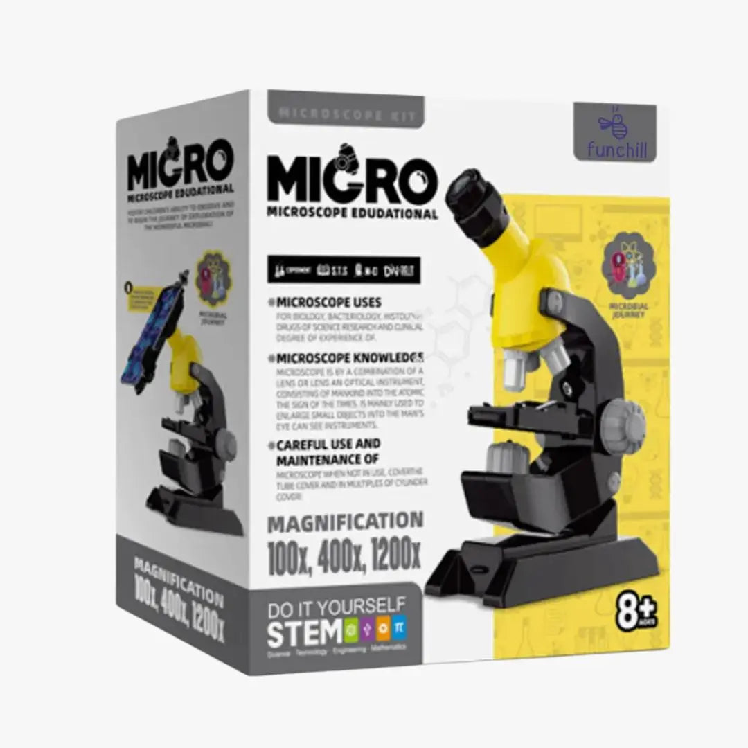 Microscope optique 1200X avec support téléphone – ScientiScope™ 